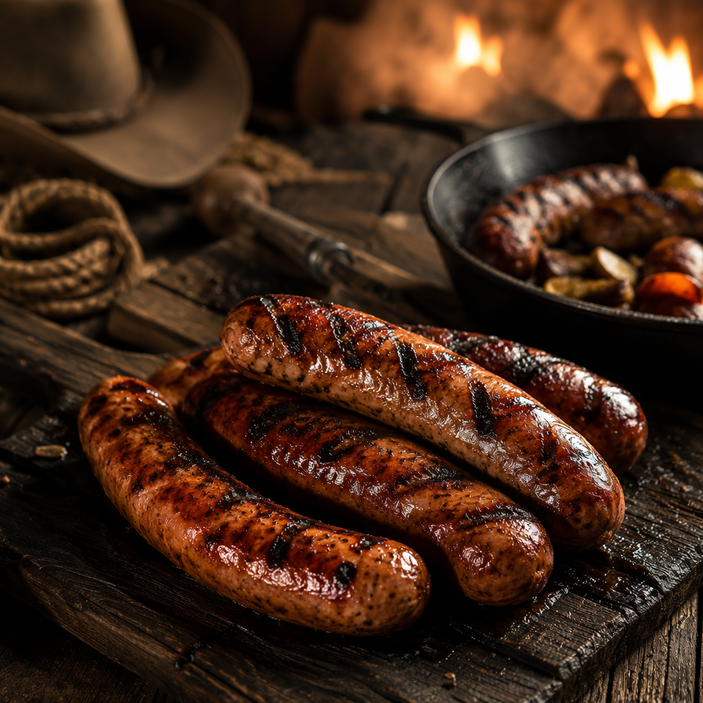 Traditional James Farm sausages