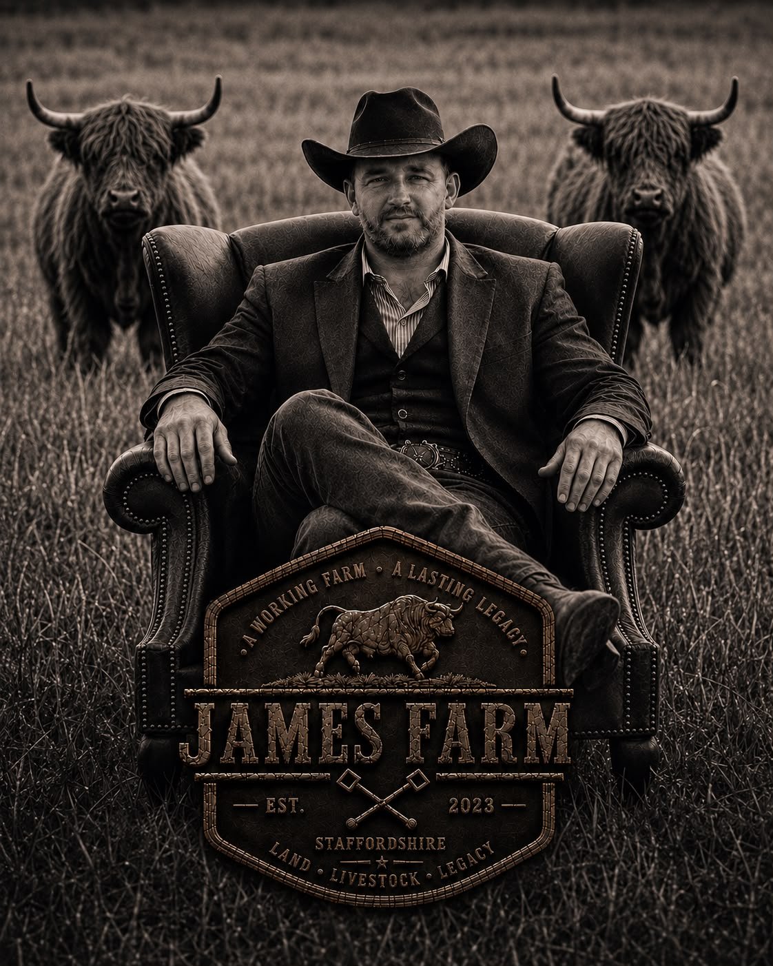 The James family farming in Staffordshire